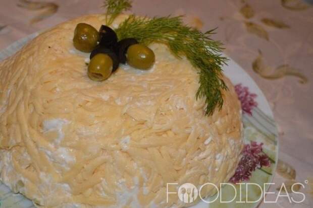 Салат со скумбрией холодного копчения