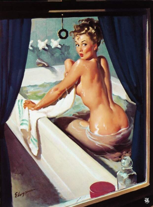 Яркие pin-up работы от художника Джила Элвгрена