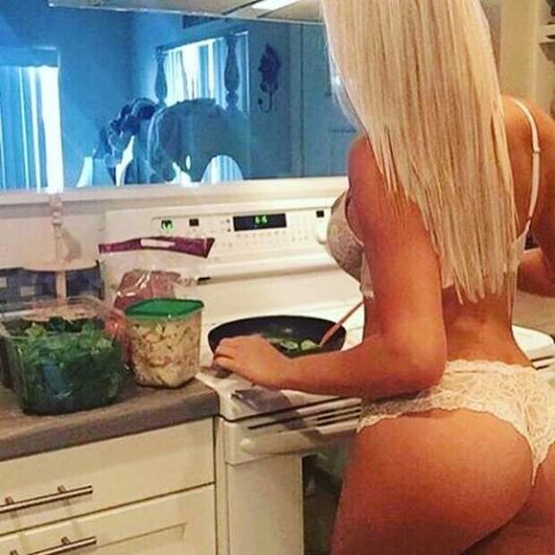 Девушка, которая обожает готовить - это настоящий клад!  девушки, еда, кухня, юмор