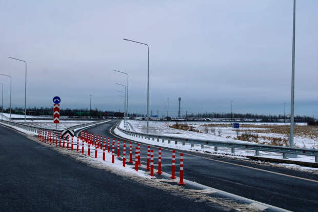 Куряне открыли на год раньше Пулковскую развязку на трассе М-11 «Нева»