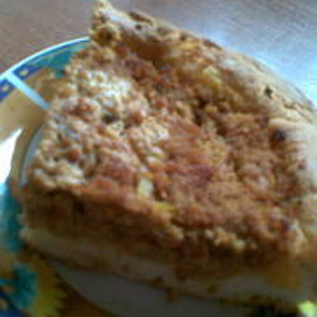 Открытый пирог с мясом