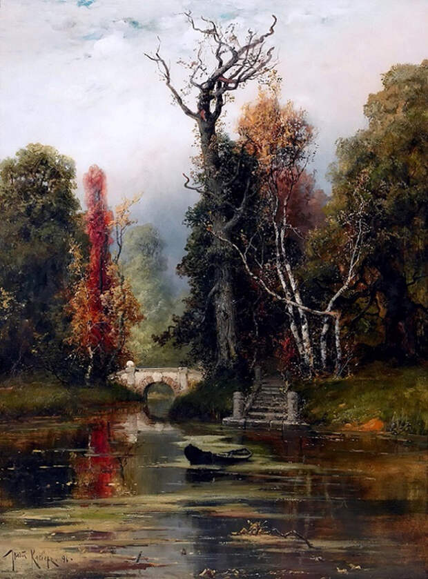 В парке осенью. 1896 (516x700, 442Kb)