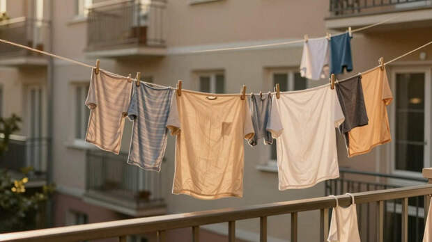 Россиян могут оштрафовать на 15 тыс. рублей за сушку белья за балконом многоэтажного дома