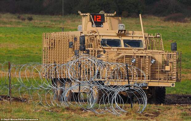 The army demonstrated its Mastiff armoured vehicles, designed to protect the infantry from improvised explosive devices