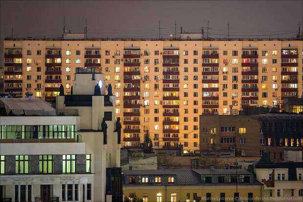 Вечерняя Москва сверху с ХХС MskCCSroof20 Вечерняя Москва сверху с ХХС