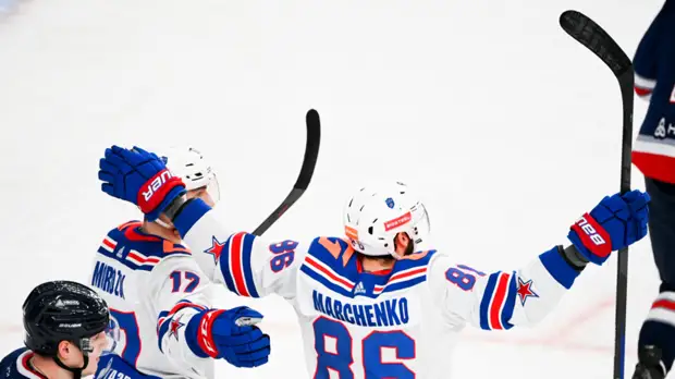 СКА разгромил «Нефтехимик» в матче КХЛ