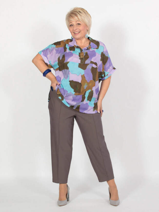 Образы с брюками от бренда Надин для женщин 58 размера