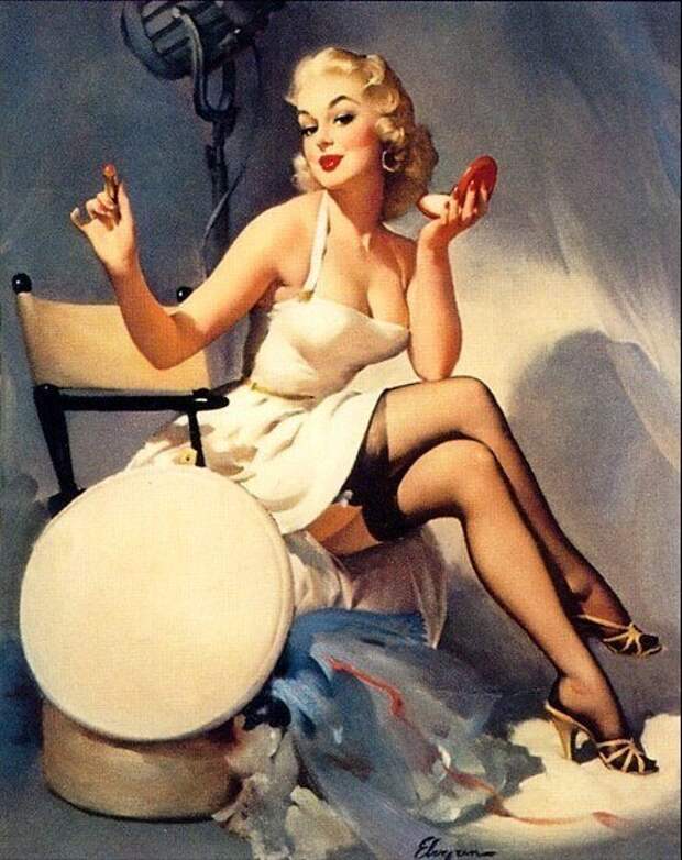 Яркие pin-up работы от художника Джила Элвгрена