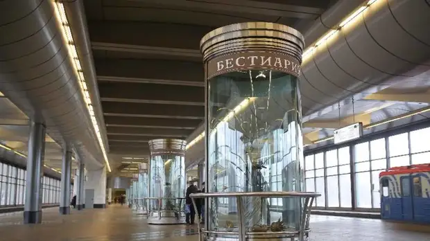 В московском метро открылась выставка анималистических скульптур