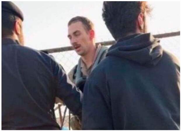 Пилот сбитого американского истребителя. Скриншот видео из соцсетей