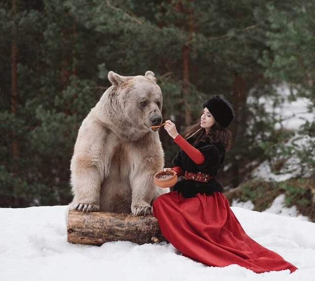 Самый суровый русский фотограф Ольга Баранцева, животные, люди, медведь, милота, фотограф