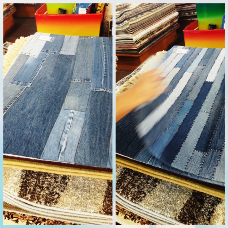 Ковры из старых джинсов Jeans Pocket Rug AMIKOVRY (подборка)