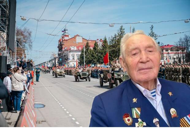 Парад Победы в Томске чуть не закончился трагедией из-за отказа чиновника передать бутылку с водой 98-летнему ветерану ВОВ