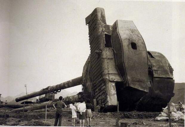 Башня линкора Муцу, извлеченная со дна морского. 8 июня 1943 года корабль взорвался в Хиросимском заливе и затонул на глубине 40 метров. история, события, фото