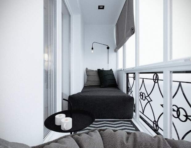 дизайн маленького балкона мини спальня