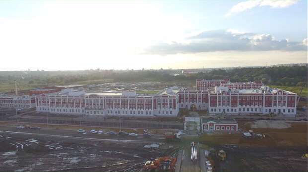 Тульское суворовское училище с высоты птичьего полета. ВИДЕО