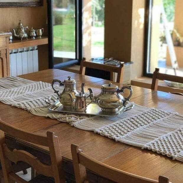 Макраме в интерьере дома