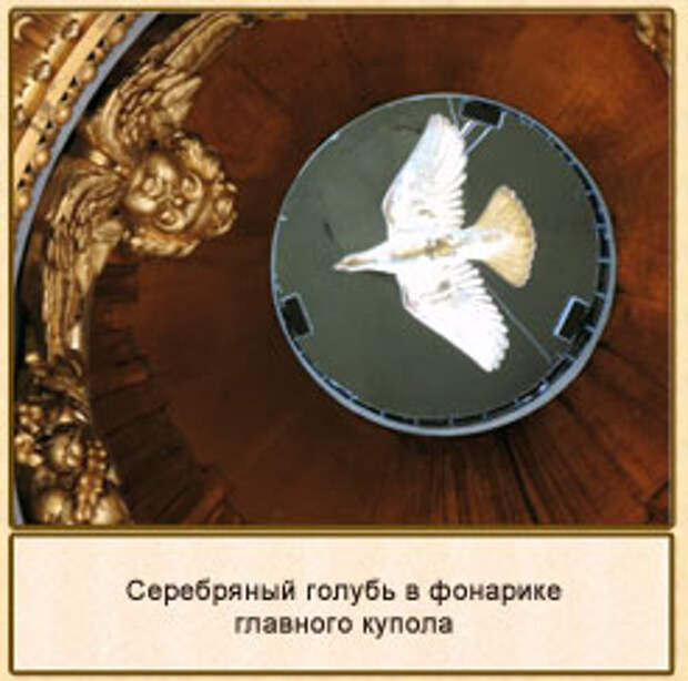 голубь под куполом Исаакиевского собора