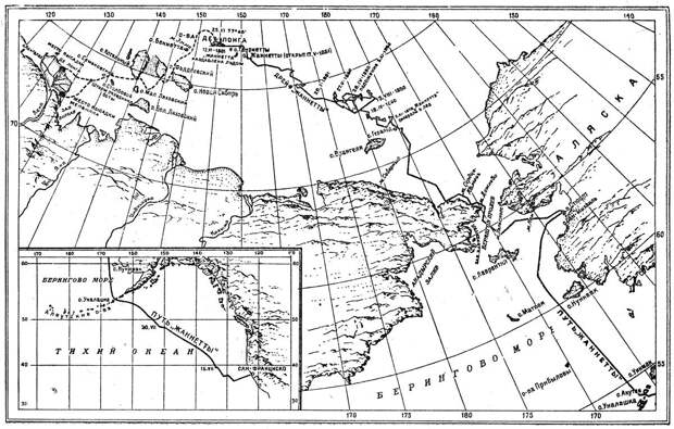 Карта экспедиции Де-Лонга. Источник: wikipedia.org