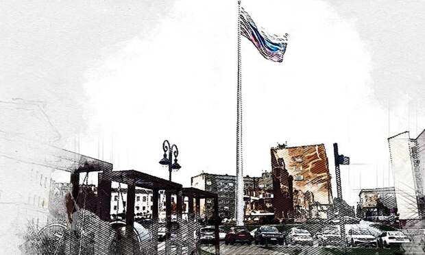 Гигантский флагшток приедет в Орёл из Калмыкии