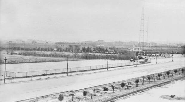Республиканский стадион имени Ленина на Ленинградском проспекте. Азербайджан, Баку, 1968 год.