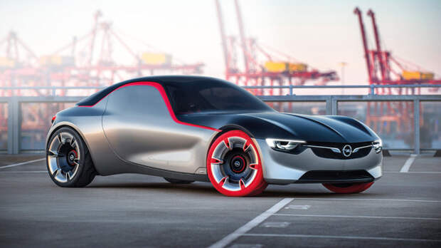 OPEL GT Concept -  концепт, который разгоняется до 216 км/час.