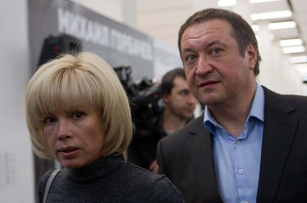 Ирина Вирганская и ее супруг Андрей Трухачев на одном из мероприятий «Горбачев-фонда» в 2011 году