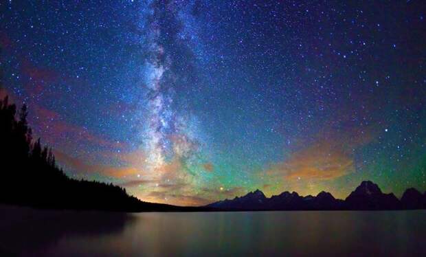 Красота Млечного пути на ночном небе! вселенная, космос, млечный путь