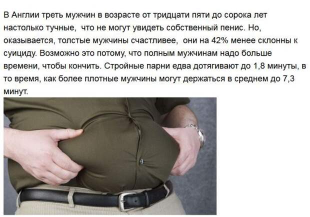 Интригующие факты мужиках