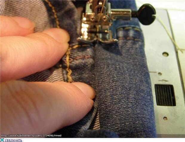 как прошить толстую джинсы как прошить толстую джинсы