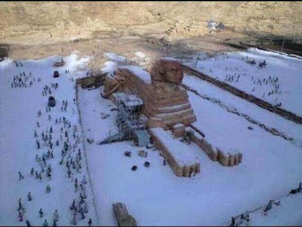 В Египте впервые за 122 года выпал снег. - YouTube
