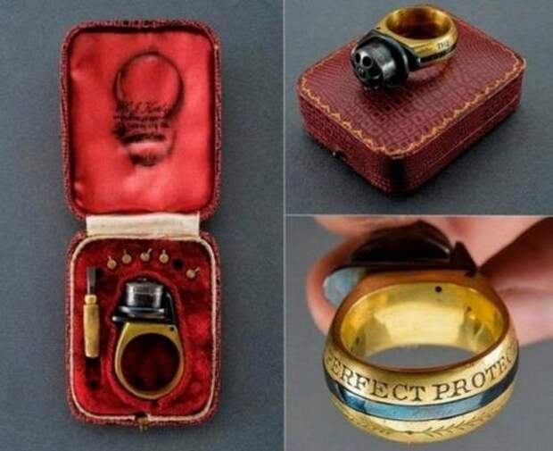 Перстень - пистолет образца 1870-х годов. Перстень - пистолет образца 1870-х годов.