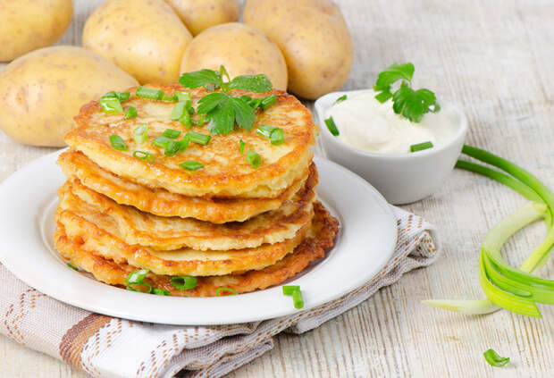 Картофельные оладьи боксти
