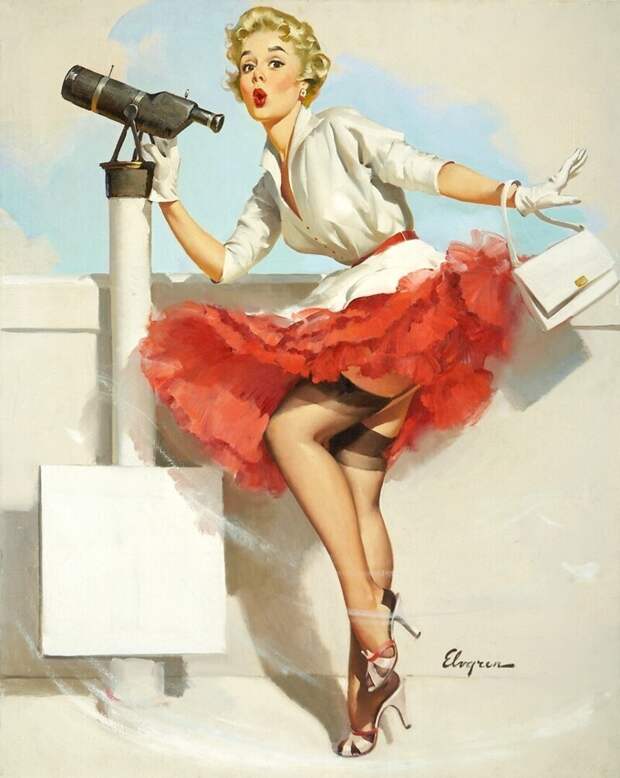 Pin-up — художник Джил Элвгрен