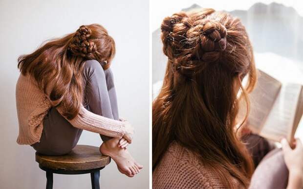 Сердечки из волос ( подборка DIY)