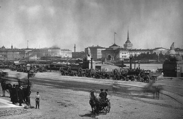 Вид на Неву и Николаевский мост. 1900-е