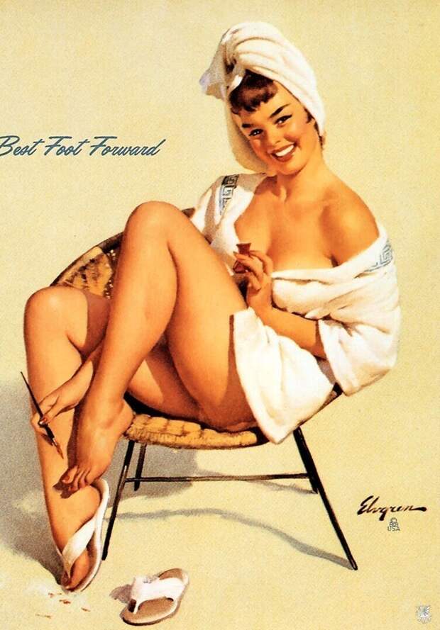 Pin-up — художник Джил Элвгрен