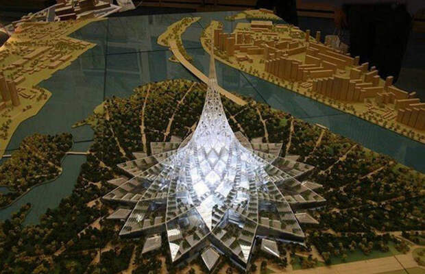 Проект Хрустального острова, вид сверху. /Фото: rbk.ru