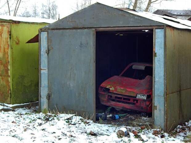 Подборка уютных гаражей из российских дворов авто, гараж, гаражный массив, город, эстетика