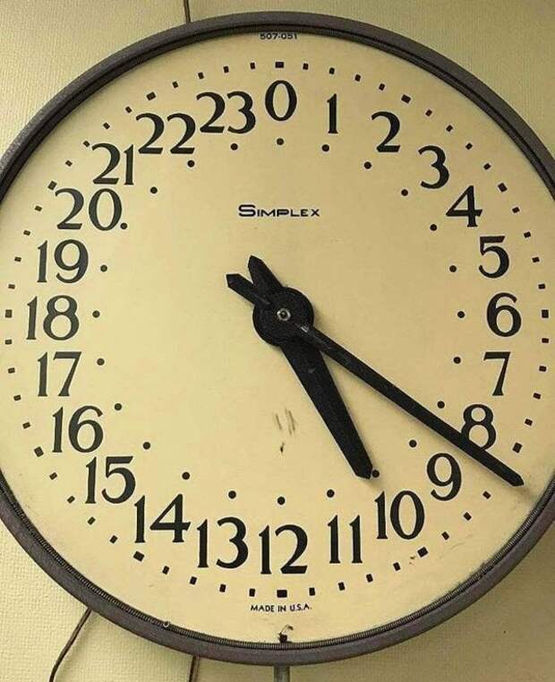 Часы сразу на все 24 часа