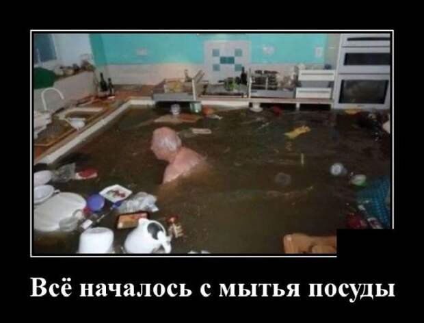 Демотиватор про посуду