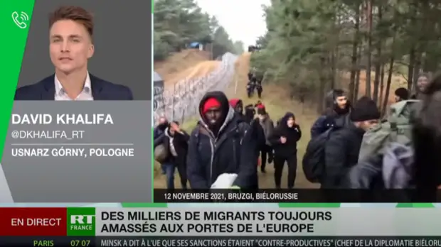 Съёмочную группу RT France задержали на польско-белорусской границе