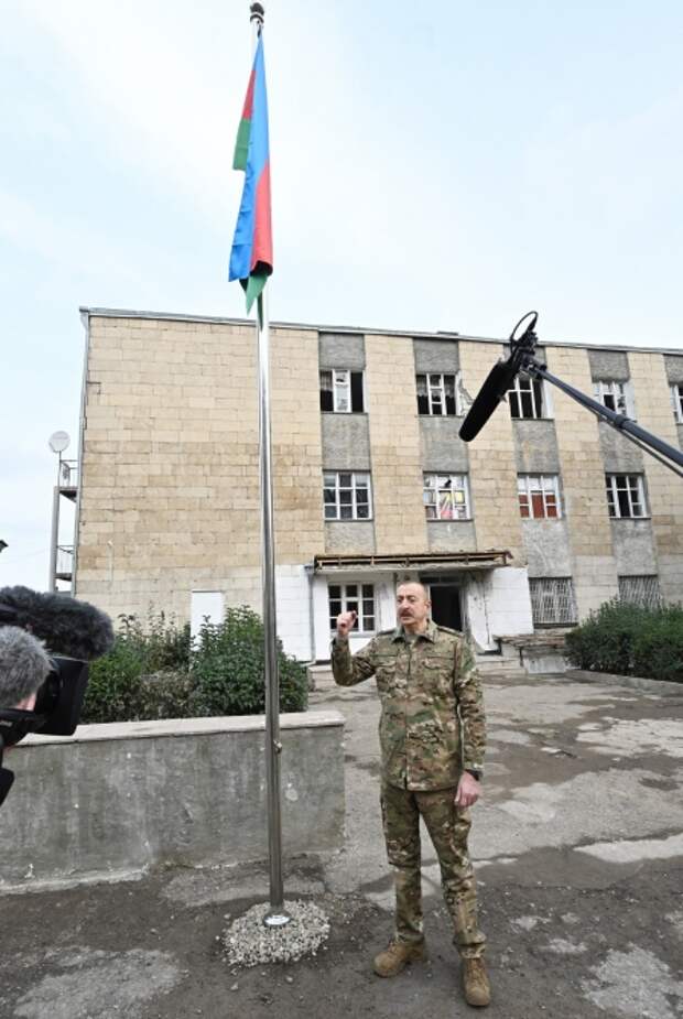 Алиев в Карабахе