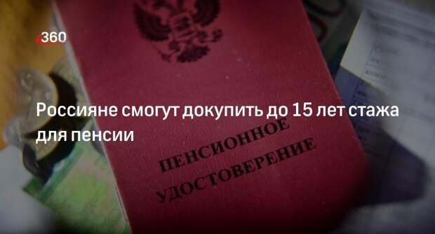 Депутат Чаплин: россияне могут докупить до 15 лет стажа для страховой пенсии