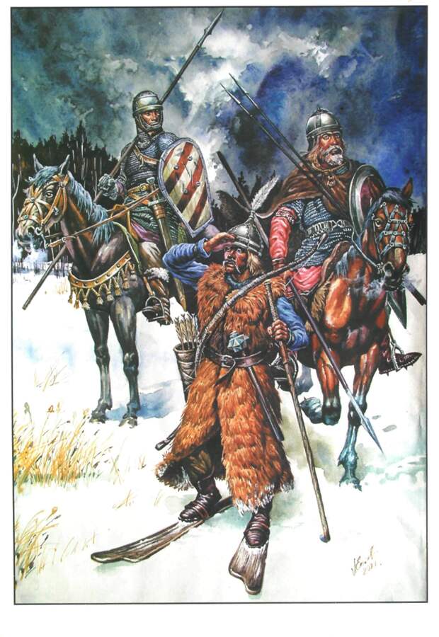 Литовские воины, 13 век