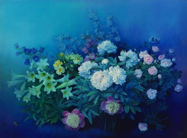 A Vision in Blue - oil on linen 102 x 137 cm 2003