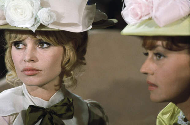 Брижит Бардо(Brigitte Bardot) на съемках фильма Viva Maria! (1965)