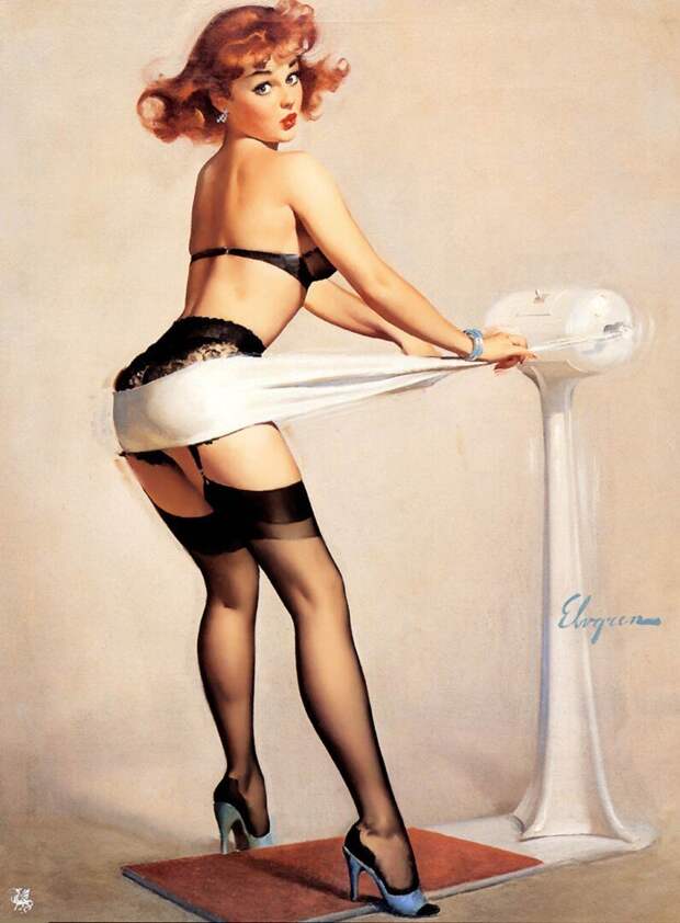 Яркие pin-up работы от художника Джила Элвгрена
