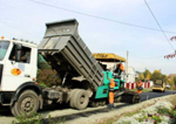 Ремонт дороги в поселке Казенная Заимка / Фото: barnaul.org