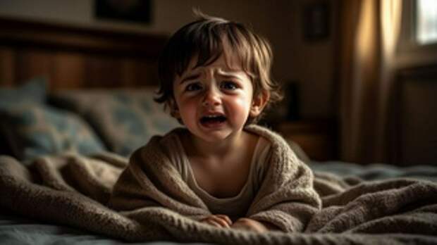 Ребенок плачет / Изображение сгенерировано YandexGPT 5 Pro / amic.ru